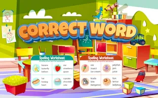Play Correct Word online - Glouplay