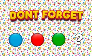Play Dont Forget online - Glouplay