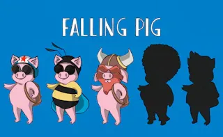 Play Falling Pig online - Glouplay