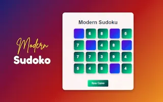 Play Modern Sudoku online - Glouplay