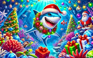Play Santa Shark online - Glouplay