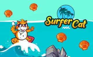 Play Surfer Cat online - Glouplay