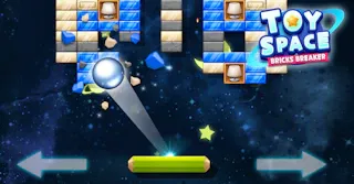 Play Toy Space Bricks Breaker online - Glouplay